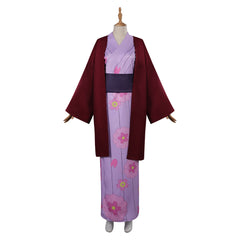 Demon Slayer Kanroji Mitsuri Kimono Cosplay Kostüm Halloween Karneval Outfits