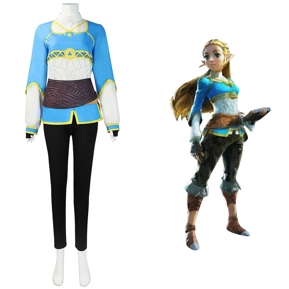 The Legend of Zelda: Tears of the Kingdom Princess Zelda/Tetra/Sheik Cosplay Kostüm Halloween Karneval Outfits