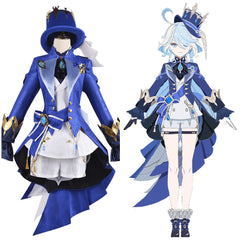 Genshin Impact Focalors Kostüm Cosplay Halloween Karneval Outfits