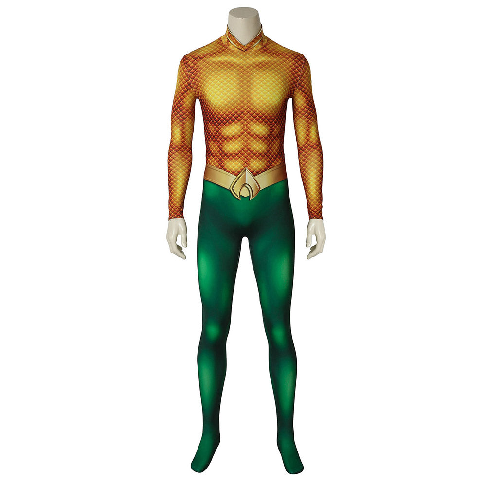 Arthur Curry Cosplay Aquaman Kostüm Outfits Halloween Karneval Jumpsuit