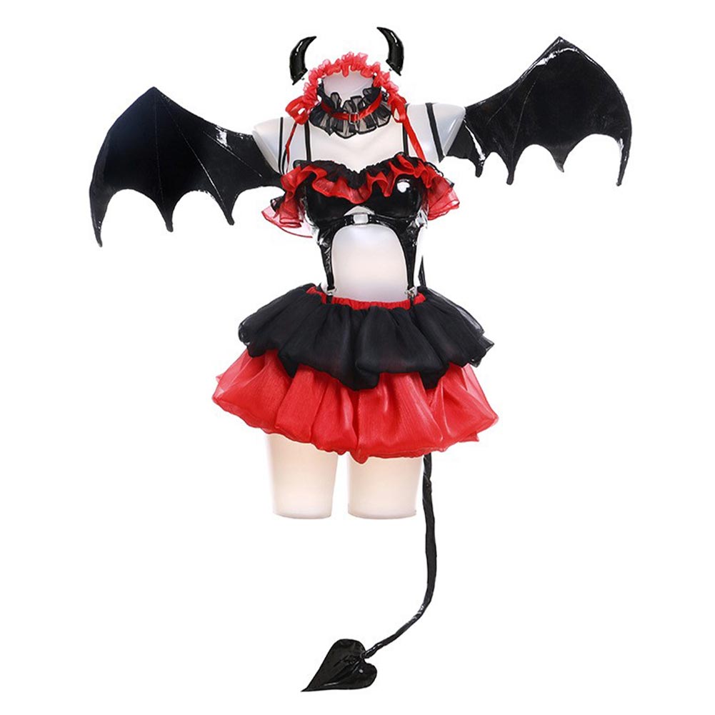 Date A Live Tokisaki Kurumi Sexy Kostüm Cosplay Halloween Karneval Outfits