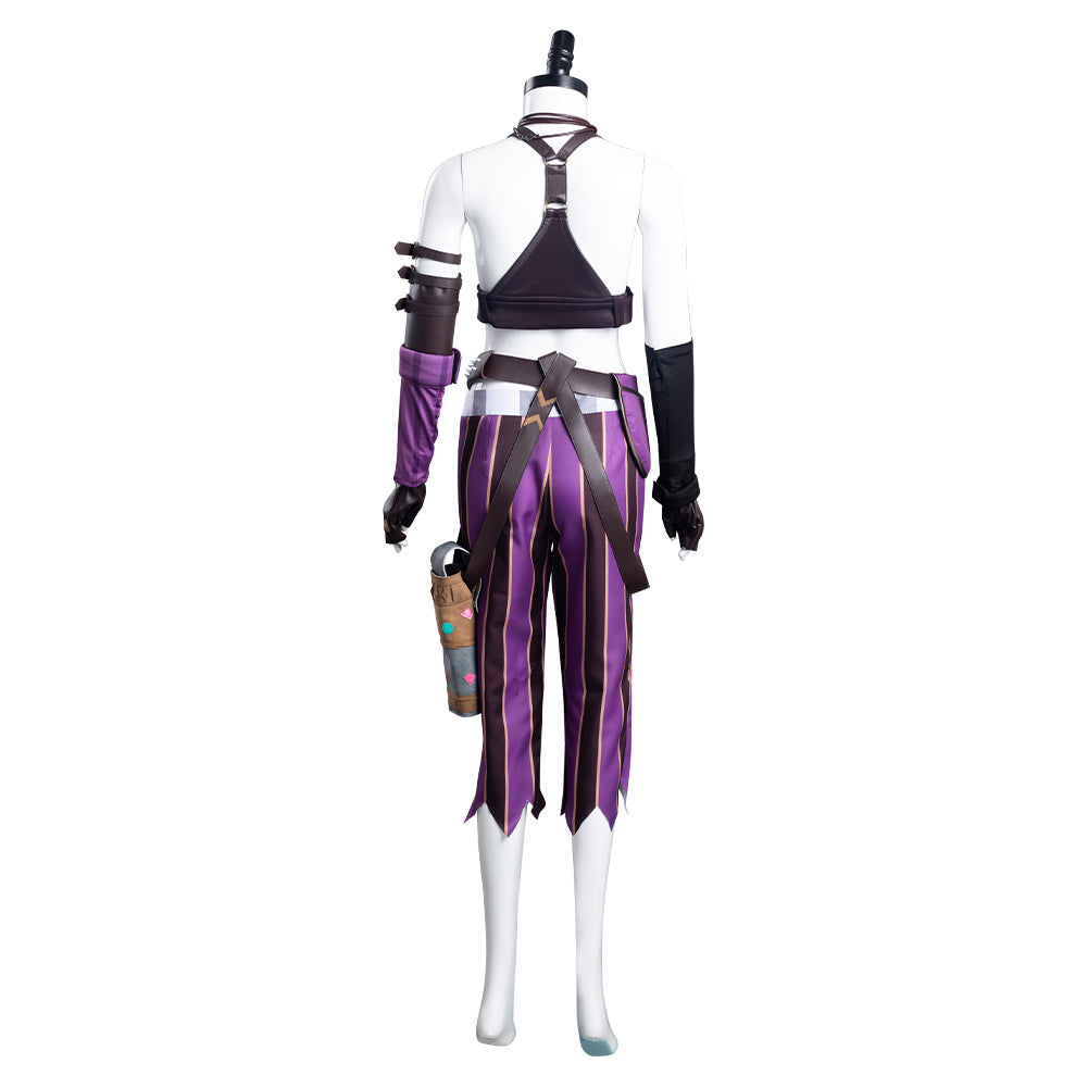 Arcane: League of Legends LoL Jinx Cosplay Kostüme Uniformen Outfits Halloween Karneval Set