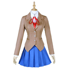 DokiDoki Literature Club Monika Cosplay Kostüme Schuluniform Halloween Karneval Outfits