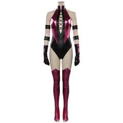 Mortal Kombat Mileena Cosplay Sexy Kostüm Outfits Halloween Karneval Jumpsuit