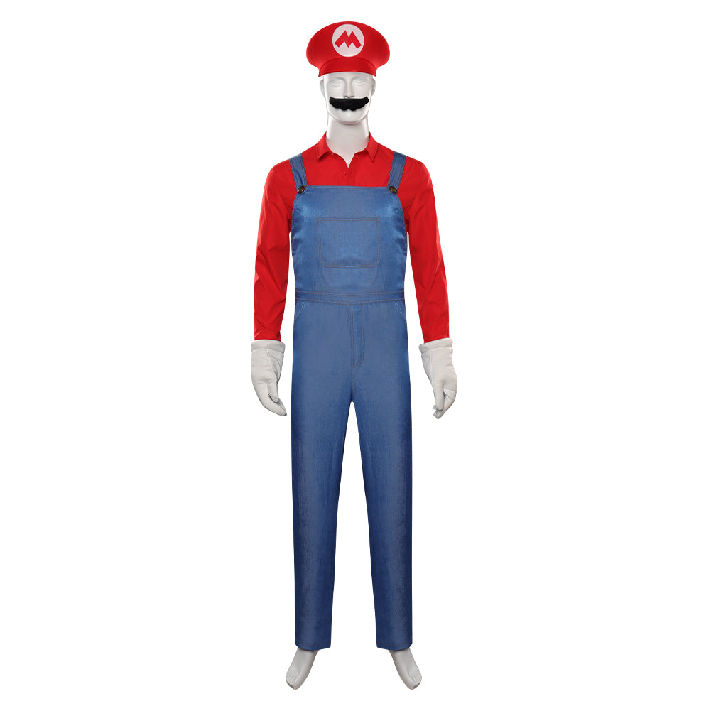 The Super Mario Bros. Movie Mario Cosplay Halloween Karneval Kostüm