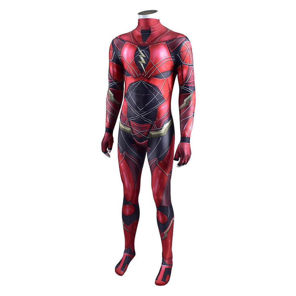 The Flash Barry Allen Overall Cosplay Jumspuit Halloween Karneval Outfits