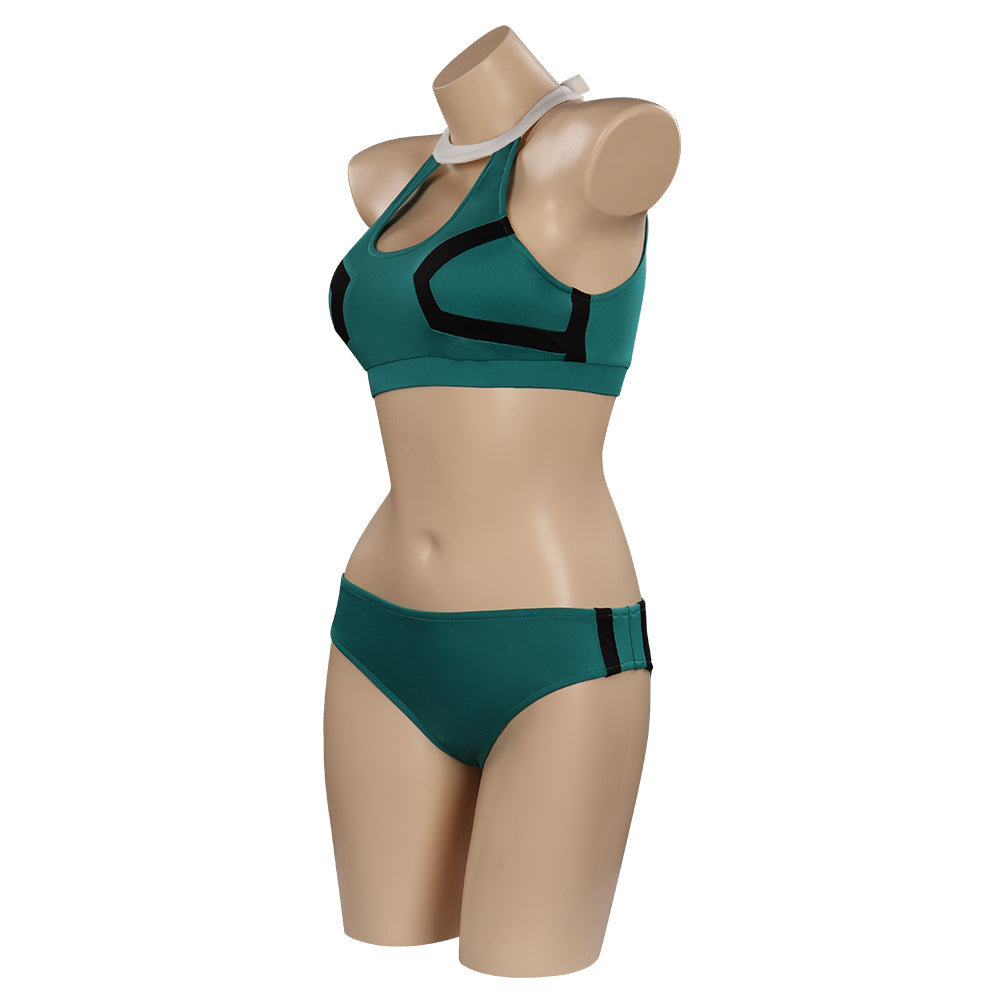 Boku no Hero Akademia BNHA Midoriya Izuku Cosplay Badeanzug Damen Sommer 2tlg Bikini