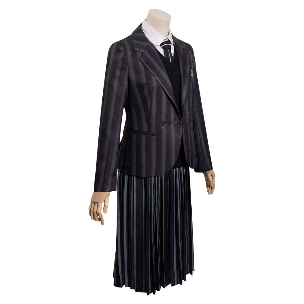 Kinder Addams Family Cosplay Kostüm Halloween Karneval Uniform