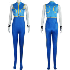 Street Fighter Alpha Chun Li Overall Cosplay Kostüm Halloween Karneval Outfits