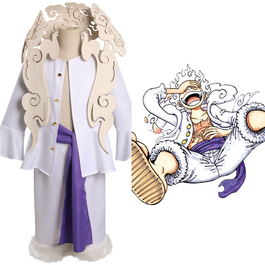 One Piece Luffy Nikaform Cosplay Kostüm Halloween Karneval Outfits