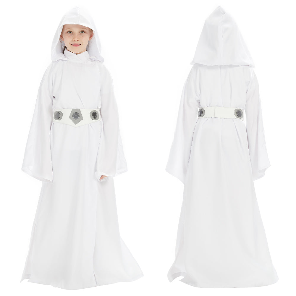Kinder Prinzessin Leia Cosplay Kostüm Halloween Karneval Kleid