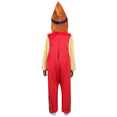 Kinder Pinocchio Cosplay Kostüm Jumpsuit Nachtwäsche Halloween Karneval Originell Pyjamas