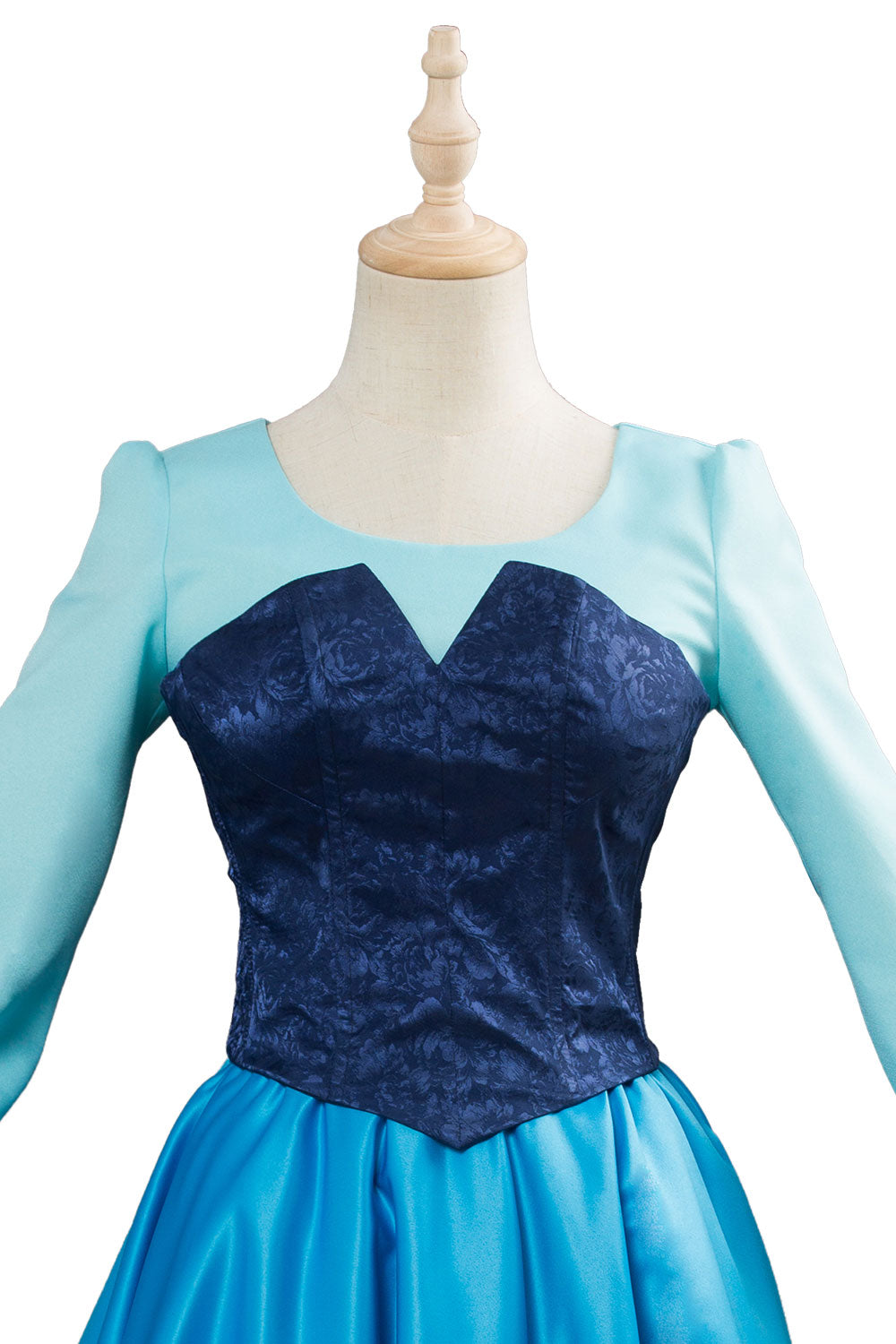 Arielle die Meerjungfrau Kleid The Little Mermaid Dress Cosplay Kostüm Blau Kleid