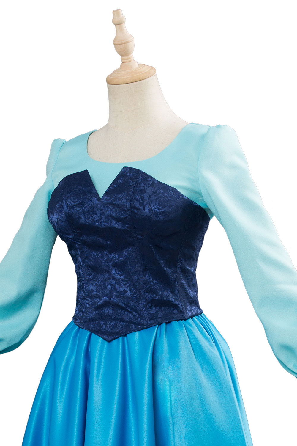 Arielle die Meerjungfrau Kleid The Little Mermaid Dress Cosplay Kostüm Blau Kleid