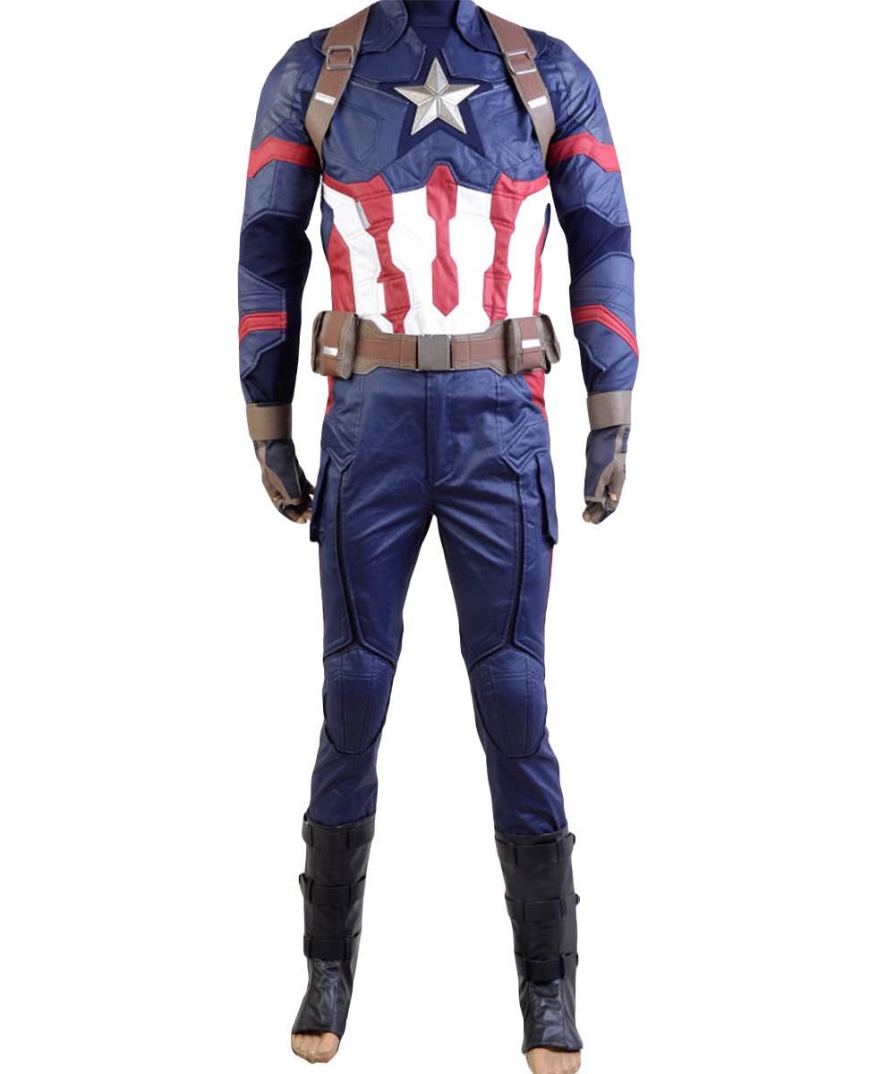 Captain America 3: Civil War Steve Rogers Uniform Cosplay Kostüm