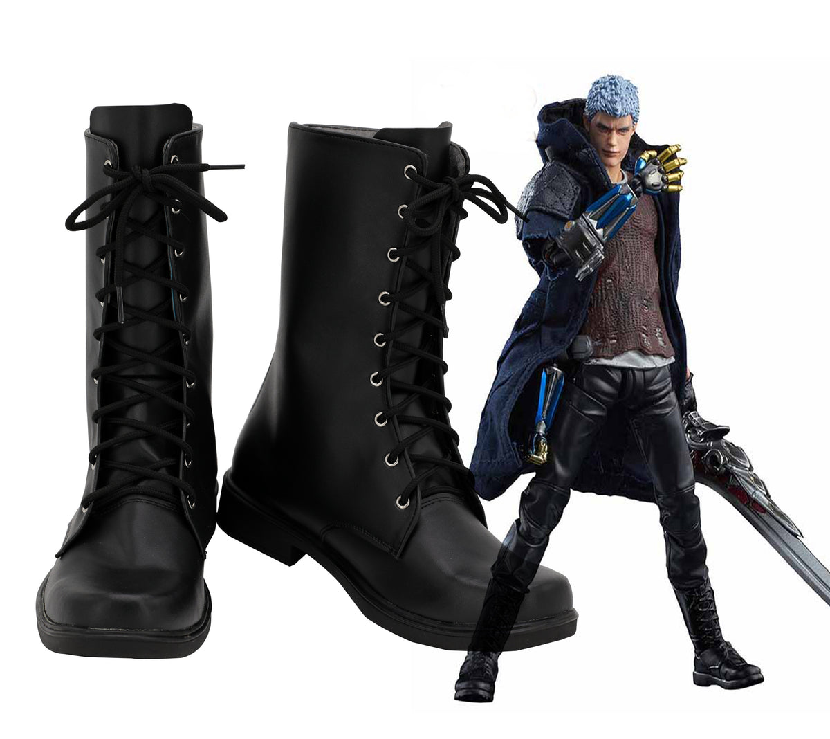 DMC5 Devil May Cry 5 Devil May Cry V Nero Cosplay Schuhe Stiefel