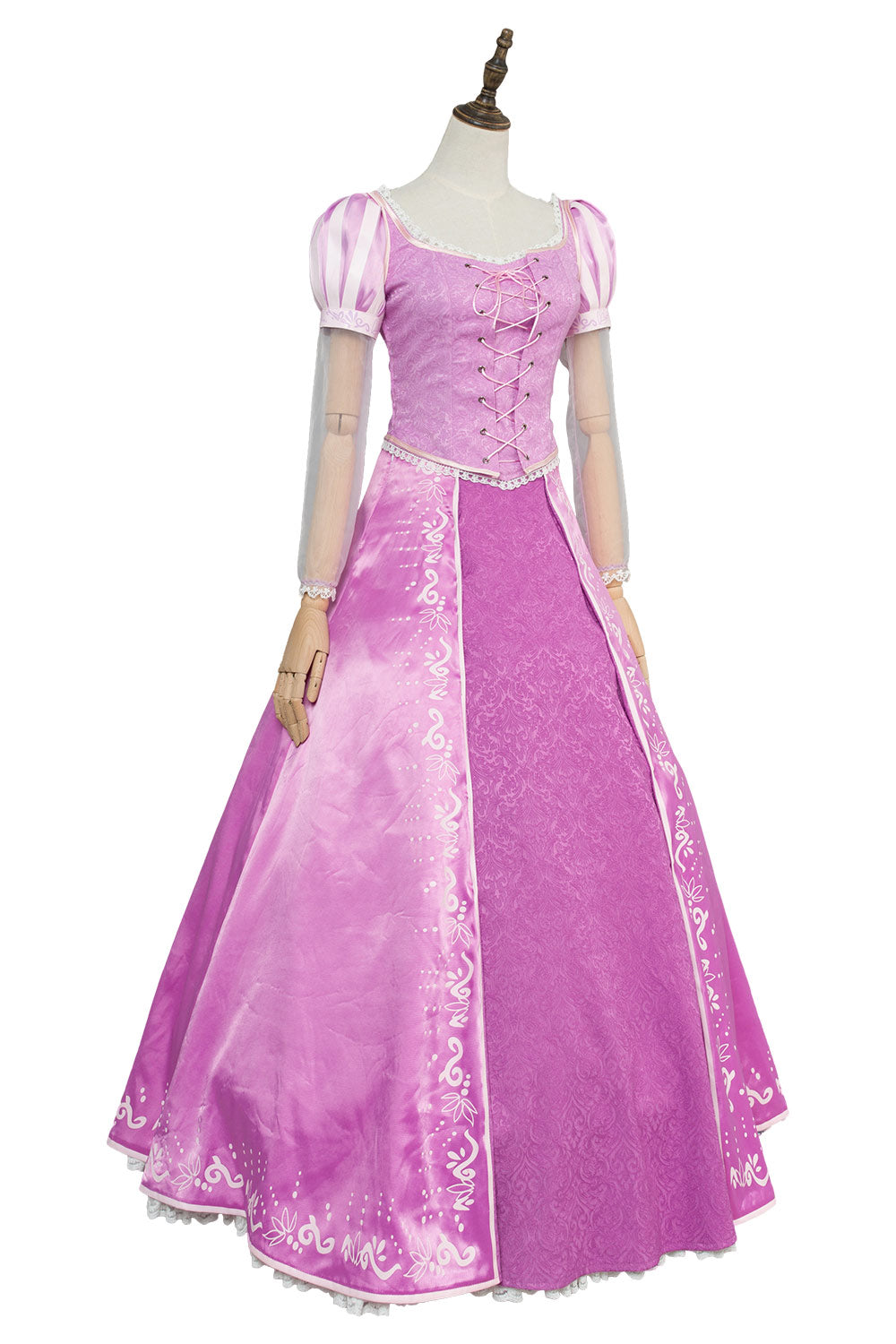 Tangled Prinzessin Rapunzel Kleid Lila Cosplay Kostüm Neu Version