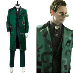 Gotham 5 Edward Nygma Riddler Kostüm Cosplay Kostüm Grün Set