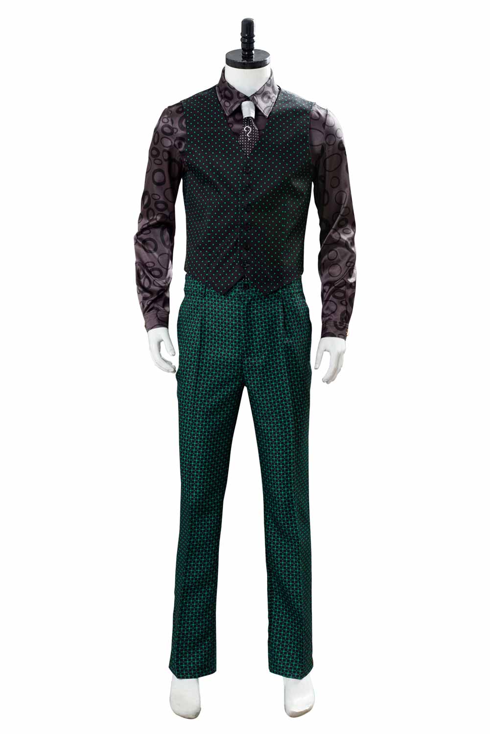 Gotham 5 Edward Nygma Riddler Kostüm Cosplay Kostüm Grün Set