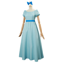 Nimmerland Peter Pan Wendy Kleid Cosplay Kostüm Blau