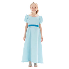 Peter Pan Nimmerland Wendy Darling Kleid Cosplay Kostüm Blau für Kinder