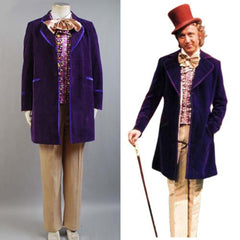 Willy Wonka Kostüm Charlie und die Schokoladenfabrik Willy Wonka Cosplay Kostüm