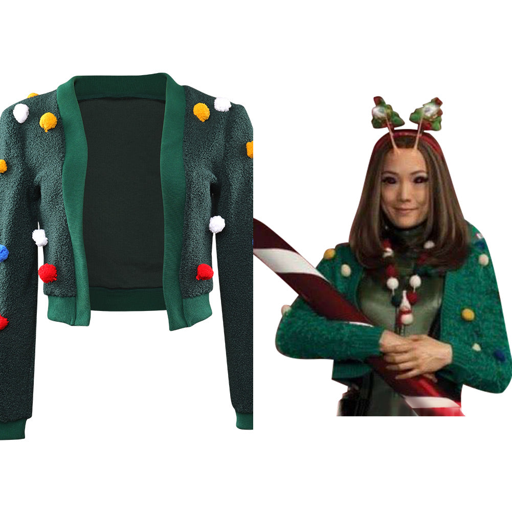The Guardians of the Galaxy Holiday Special Mantis Cosplay Kostüm Halloween Karneval Jacke