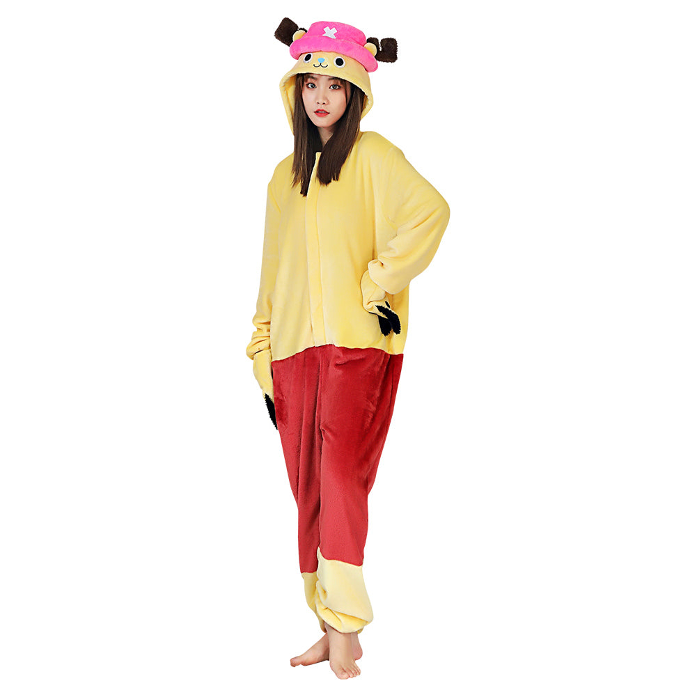 One piece Chopper Cosplay Pajama Erwachsene Unisex Schlafanzug Polyester Pyjamas Halloween Karneval Kostüme für Erwachsene