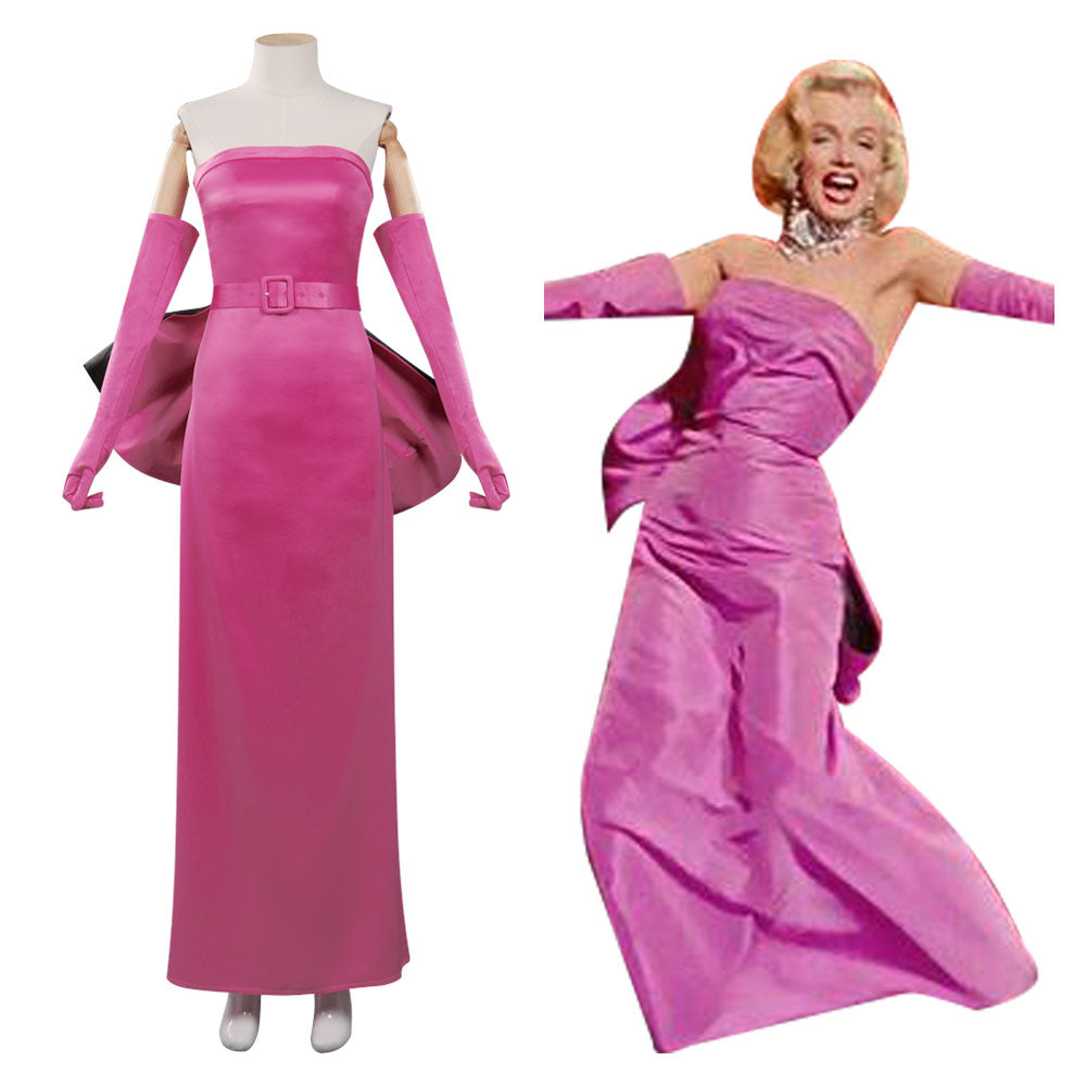 Blonde Norma Jeane Cosplay Kostüm Halloween Karneval Kleid