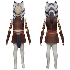 Kinder Star Wars Tales of the Jedi Cosplay Ahsoka Tano Kostüm Halloween Karneval Outfits
