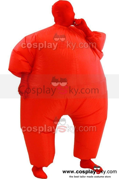 Erwachsene Fatsuit Inflatable Aufblasbares Kostüm Jumpsuit Rot