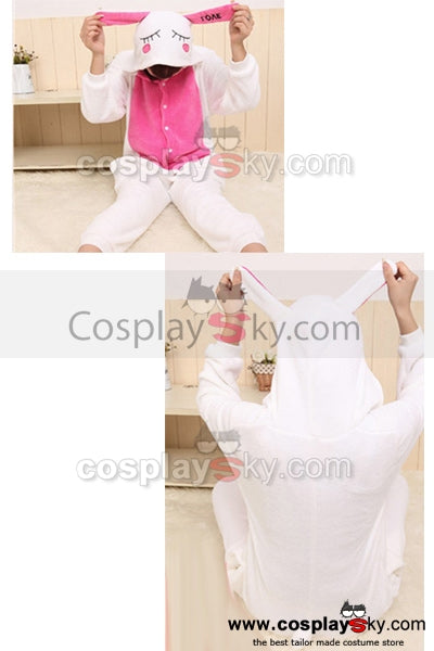 Adult Size Kigurumi Pajamas Kaninchen Nachtwäsche Anzug