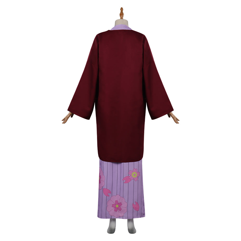 Demon Slayer Kanroji Mitsuri Kimono Cosplay Kostüm Halloween Karneval Outfits