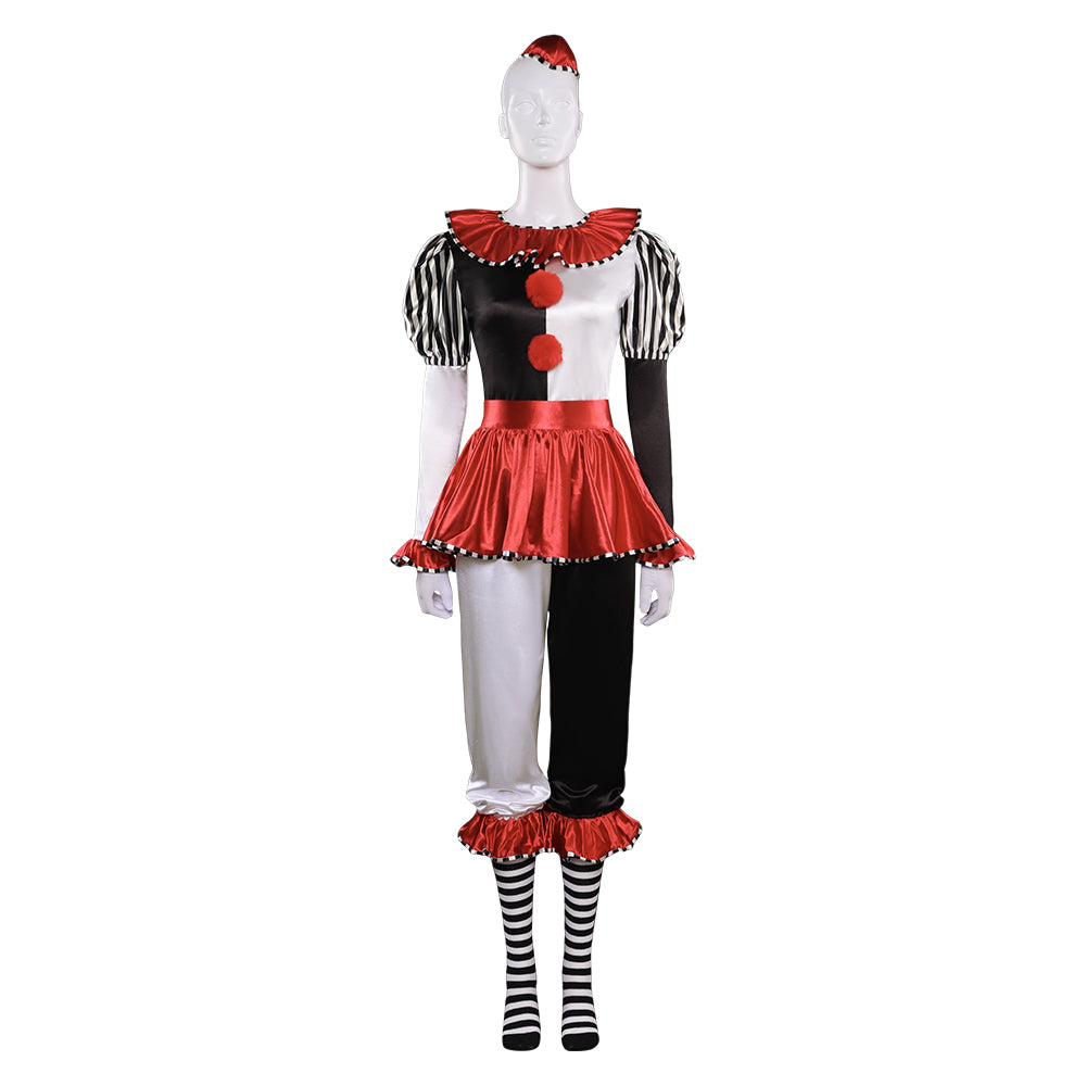 Allerheiligen Clown Outfit All Hallows Day Damen Cosplay Kostüm