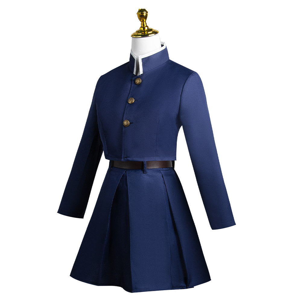 Anime JjK Nobara Kugisak blau Uniform Cosplay Kostüm Set