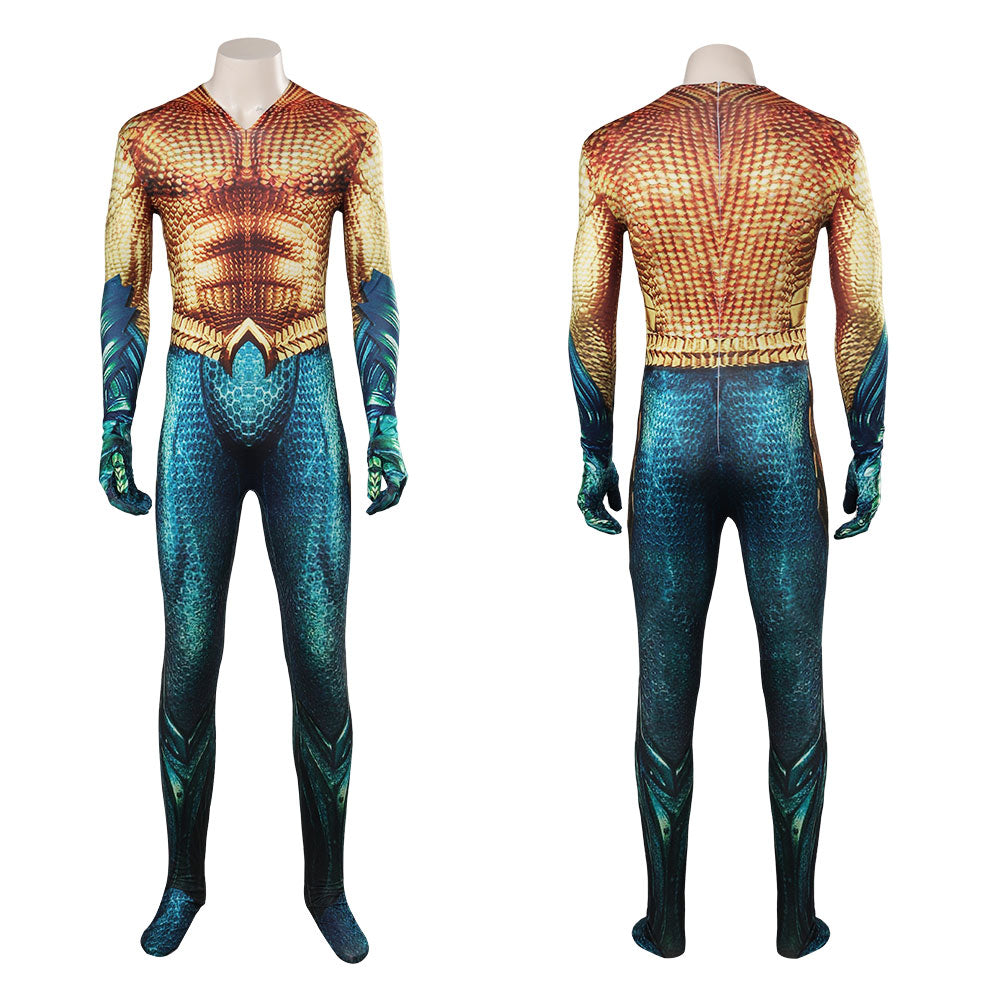 Aquaman Arthur Curry Overall Cosplay Kostüm Halloween Karneval Jumpsuit