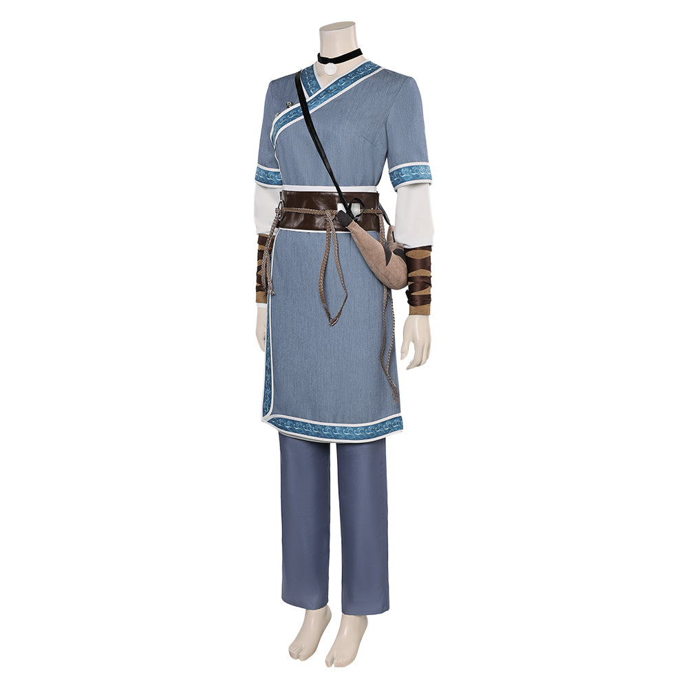 Avatar: The Last Airbender Katara Kostüm Set Cosplay Halloween Karneval Outfits