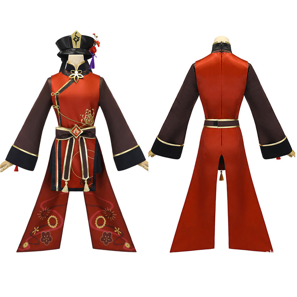 Hu Tao Genshin Impact Cosplay Kostüme Halloween Karneval Outfits Stil B
