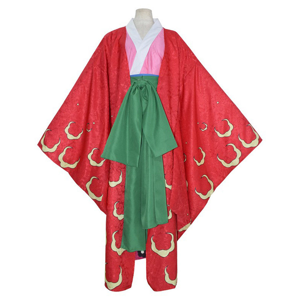 Kozuki Hiyori One Piece Cosplay Kostüm Outfits Halloween Karneval Kimono