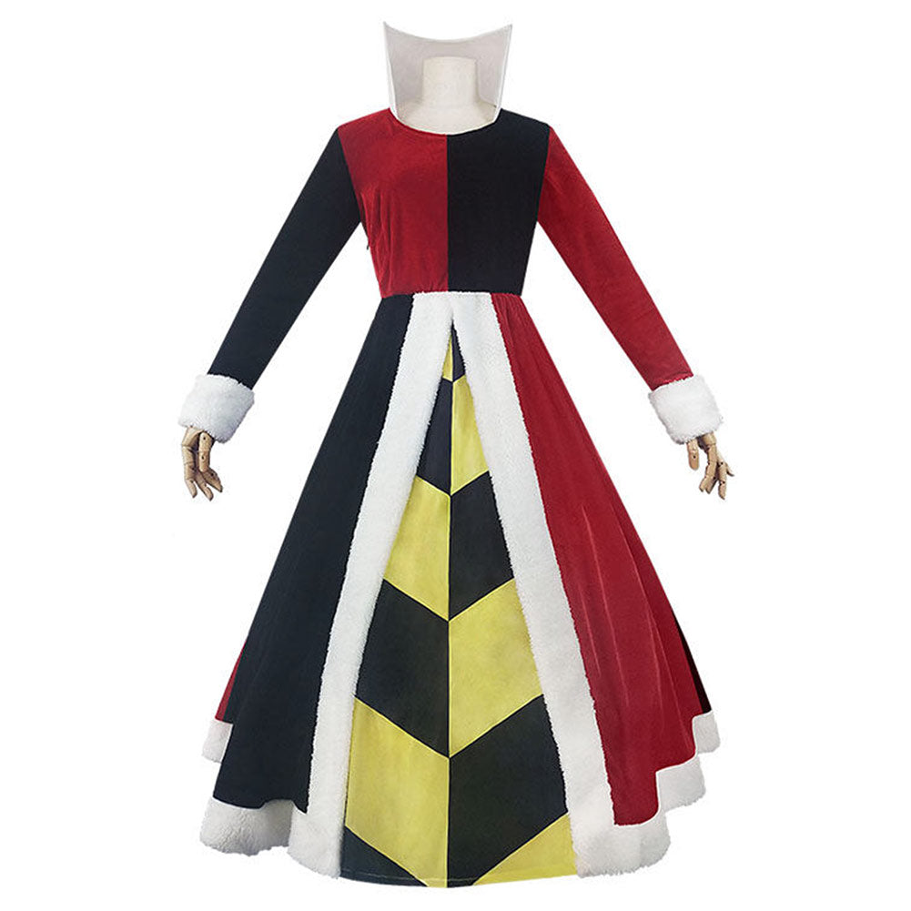 Queen Of Hearts Cosplay Alice's Adventures in Wonderland Kostüm Outfits Halloween Karneval Kleid