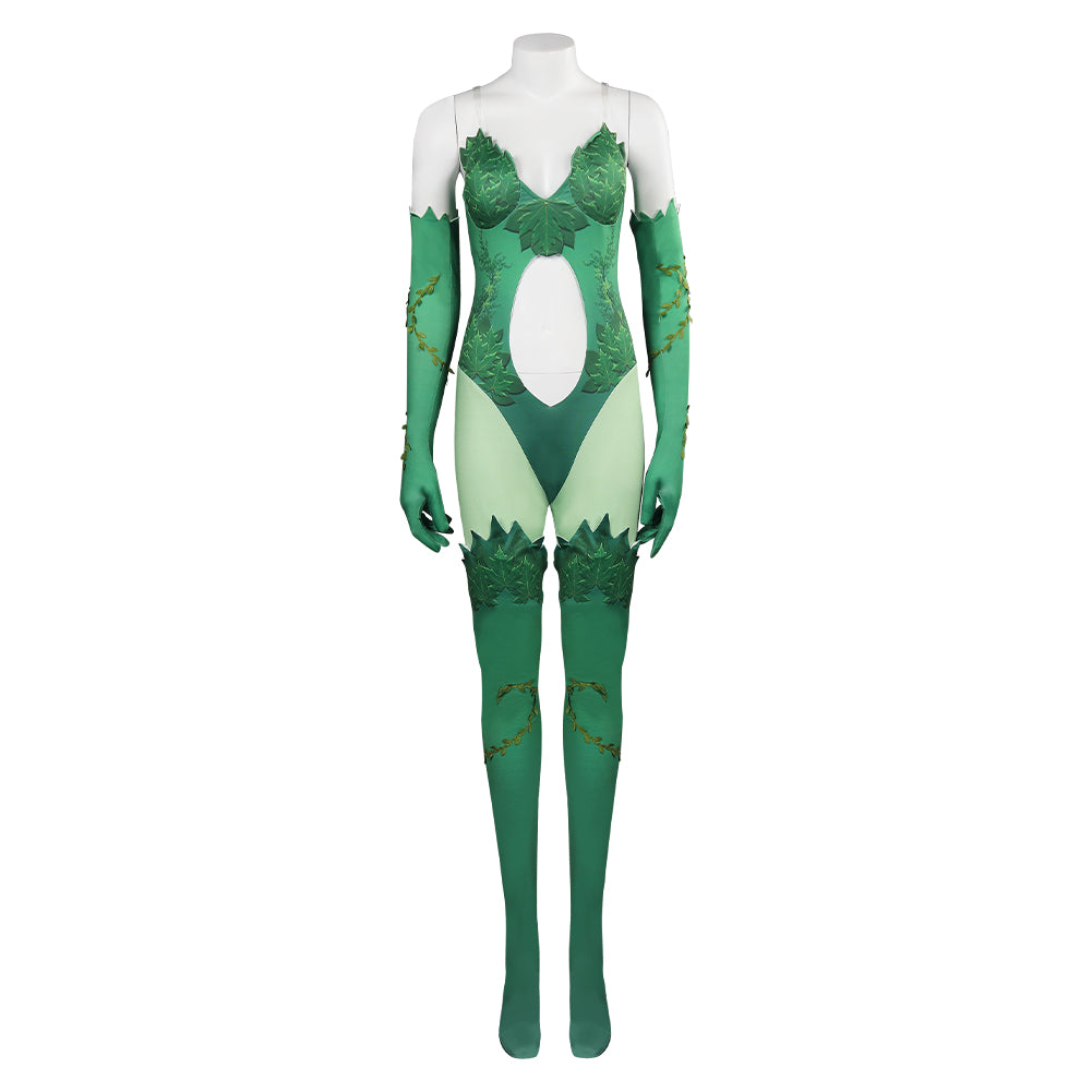 Batman Poison Ivy Jumpsuit Cosplay Kostüm Halloween Karneval Outfits