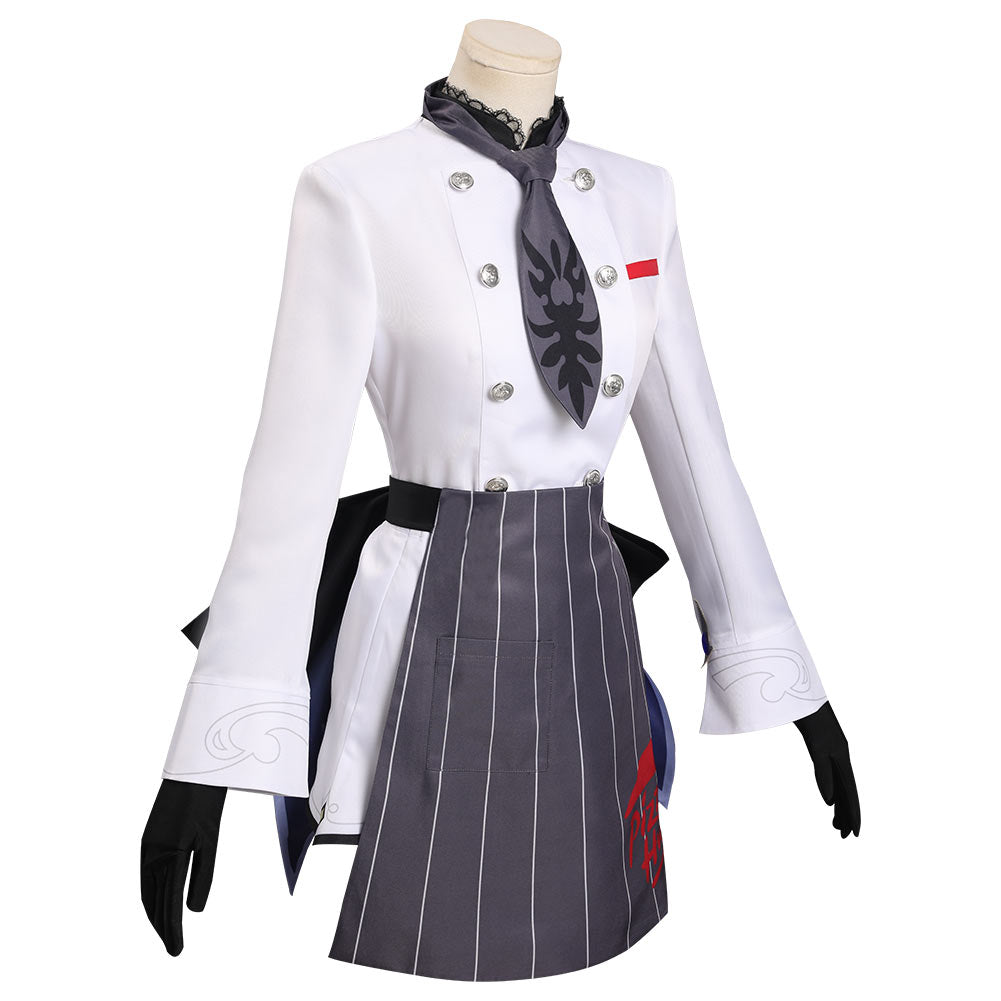 Genshin Impact X Pizzahut - Eula Uniform Cosplay Halloween Karneval Kostüm