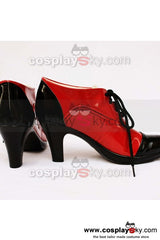 Black Butler Grell Cosplay Schuhe Stiefel Schwarz und Rot
