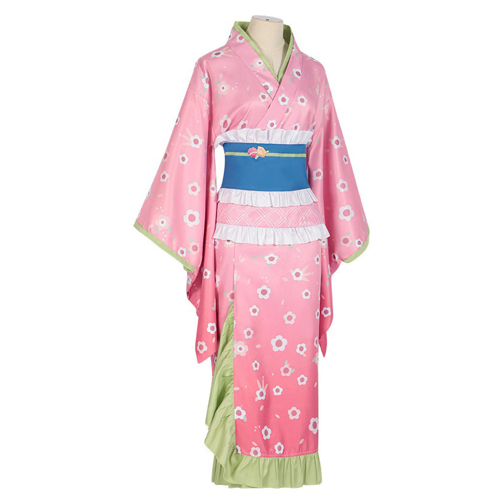 Rosa Halloween-Kimono-Kostüm Für Damen – Bequemes Cosplay-Kleid Im Hanfu-Stil Für Partys & Events Rosa Halloween-Kimono-Kostüm Für Damen – Bequemes Cosplay-Kleid Im Hanfu-Stil Für Partys & Events