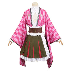 Blade of Demon Destruction Kanroji Mitsuri Kimono Cosplay Kostüm Set