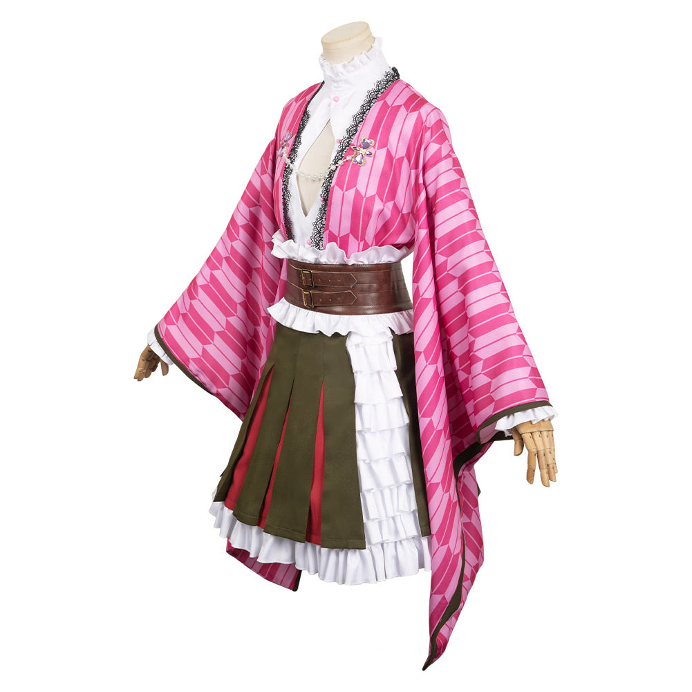 Blade of Demon Destruction Kanroji Mitsuri Kimono Cosplay Kostüm Set