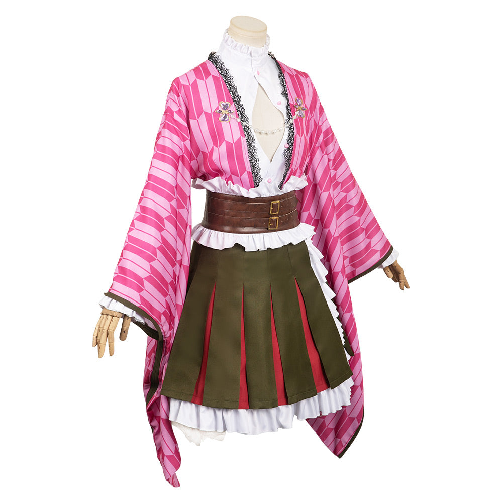 Blade of Demon Destruction Kanroji Mitsuri Kimono Cosplay Kostüm Set