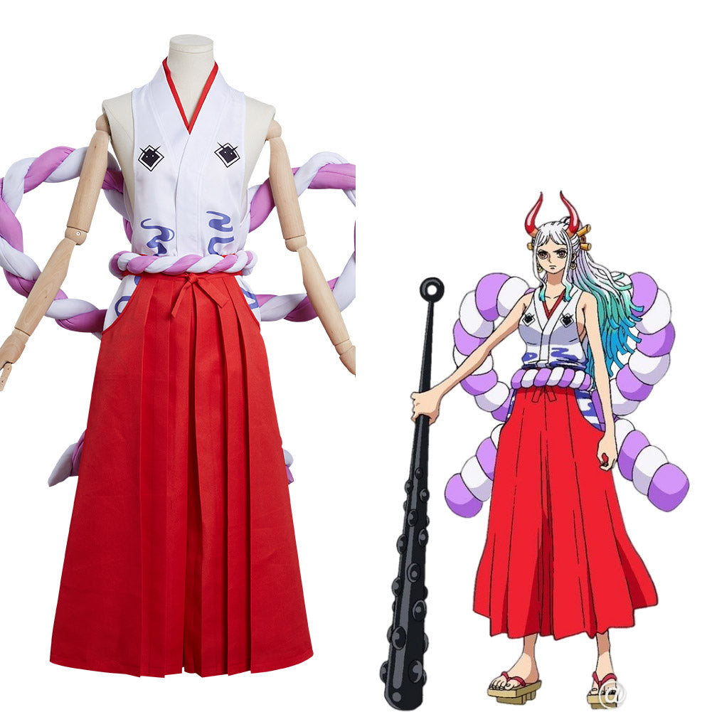 One Piece Yamato Cosplay Kostüme Halloween Karneval Outfits