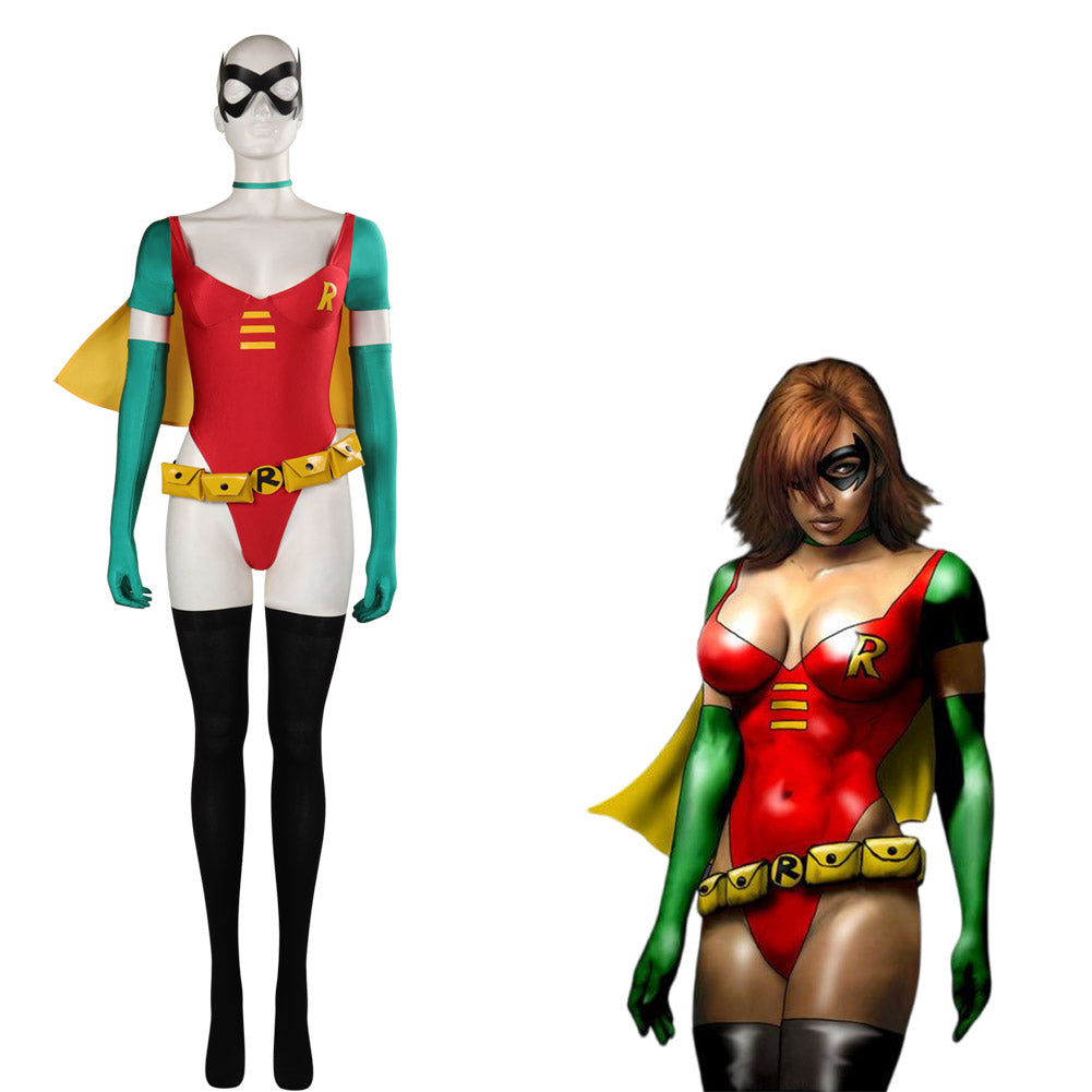 DC Robin Cosplay Kostüm Sexy Bademode Outfits Halloween Karneval Jumpsuit