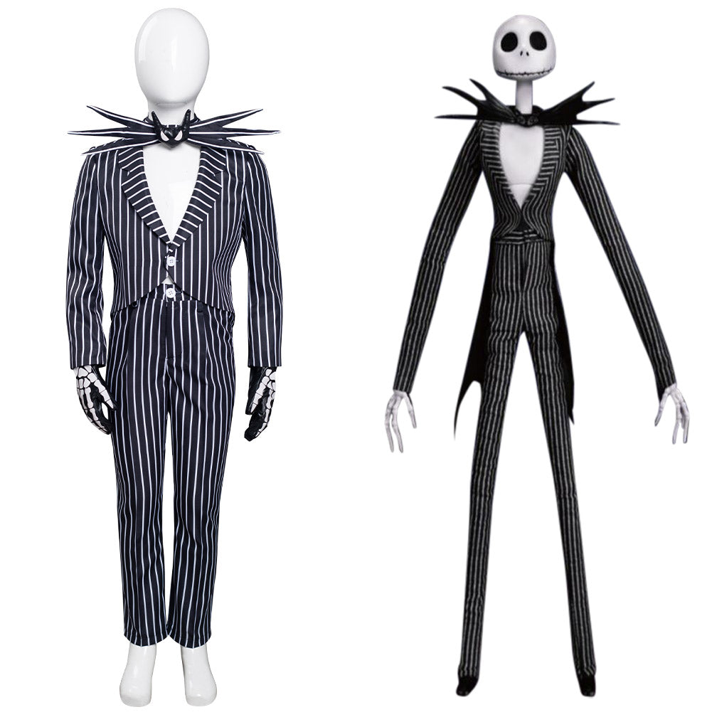 Kinder The Nightmare Before Christmas Jack Skellington Cosplay Kostüme Uniformen Halloween Karneval Anzug
